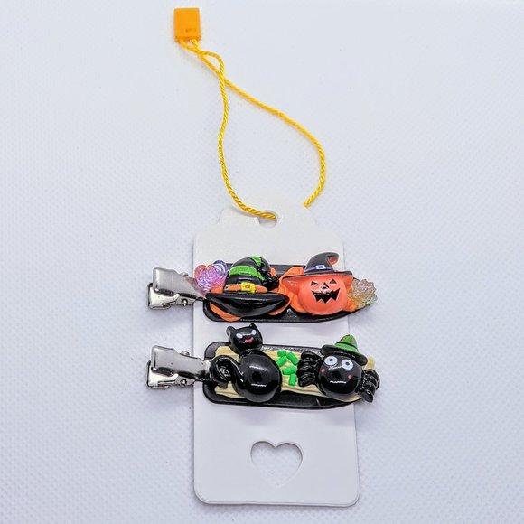 Handmade Two-Piece Halloween Decoden Hair Clip Set - Picture 2 of 2